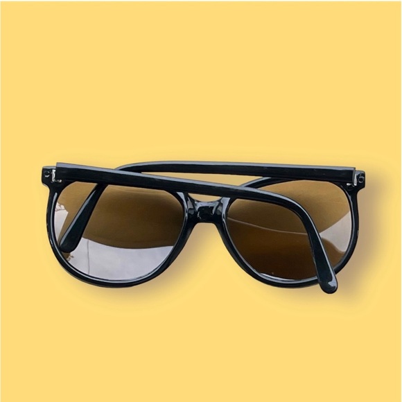 90s Designer Sunglasses Black Retro Eyewear - Picture 10 of 14